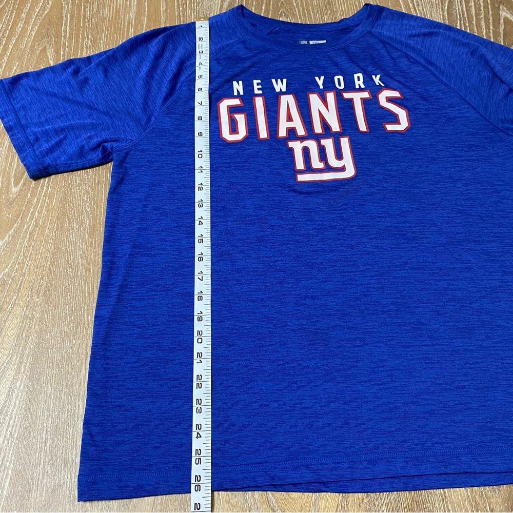 NFL New York Giants Short Sleeve Shirt Mens XL Spacedye Football Athletic - Picture 5 of 10